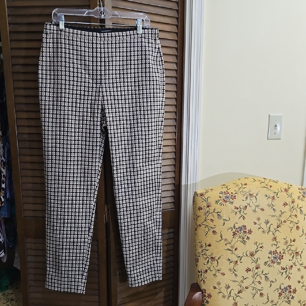 ELIE TAHARI  Checkered Pants Like New